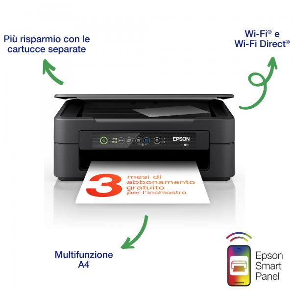 Epson Expression Home XP-2200 Tinta Blanco/Negro y Color Wifi Negro