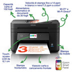 Impresora de Tinta Epson WorkForce WF-2960DWF Multifunción Tinta Color WiFi Negro