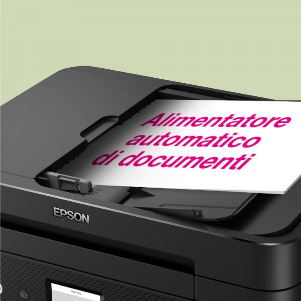 Impresora de Tinta Epson WorkForce WF-2960DWF Multifunción Tinta Color WiFi Negro