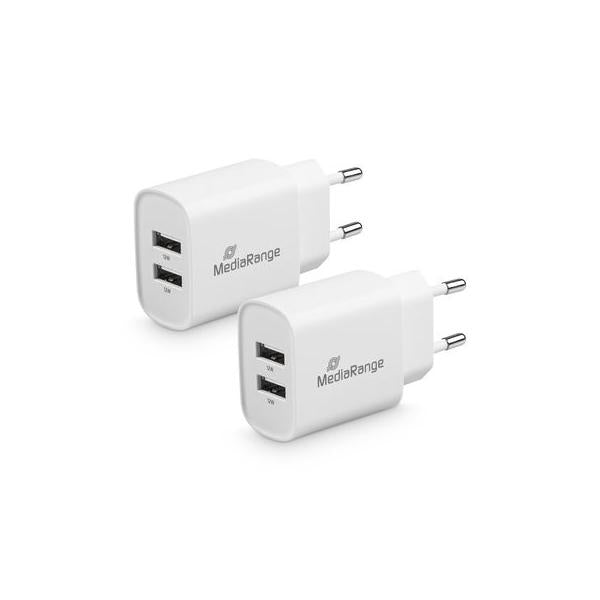 Cargador Mediarange Dual Usb-a 12w Hover Image