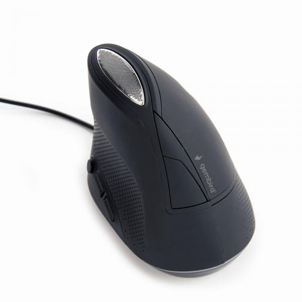 Raton Ergonomico Gembird 6 Boton Wired Optical Space Grey Main Image