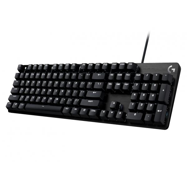 Teclado Logitech G413 Se Gaming Mecanico Interruptores Tactil Cubierta Aluminio Led Blanco Negro