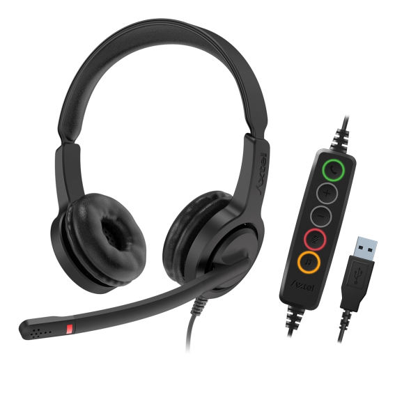 Auriculares Axtel Voice Uc28-35 Duo Nc Usb-a