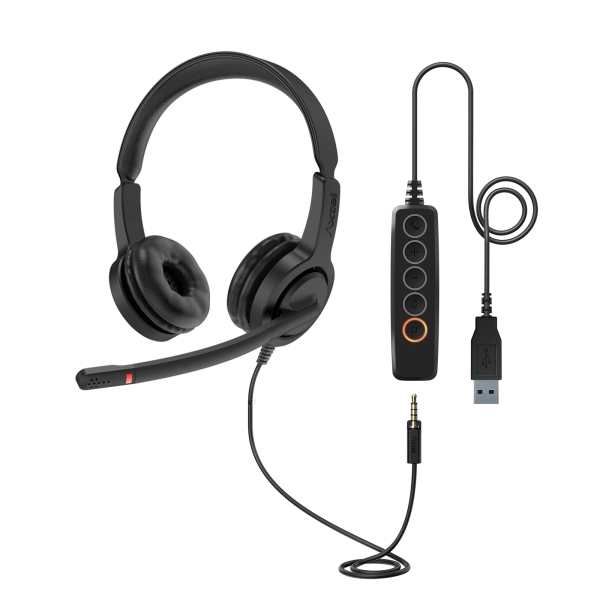 Auriculares Axtel Voice Uc28-35 Duo Nc Usb-a