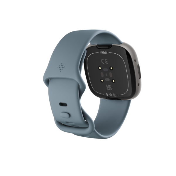 Fitbit Versa 4 Platino - Reloj inteligente con GPS
