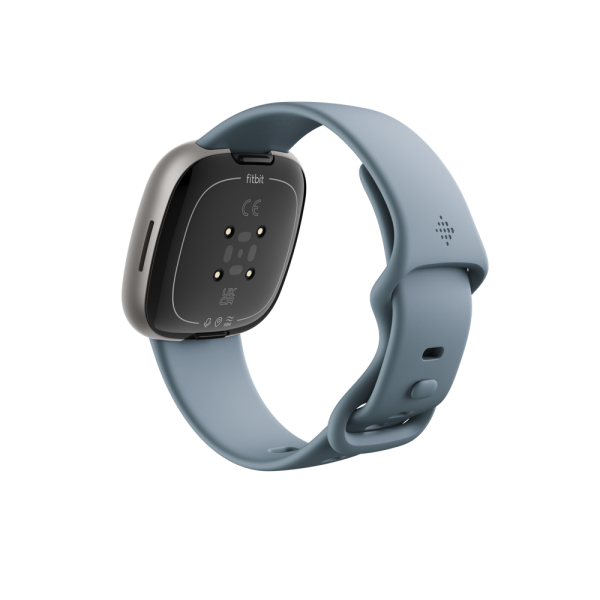 Fitbit Versa 4 Platino - Reloj inteligente con GPS