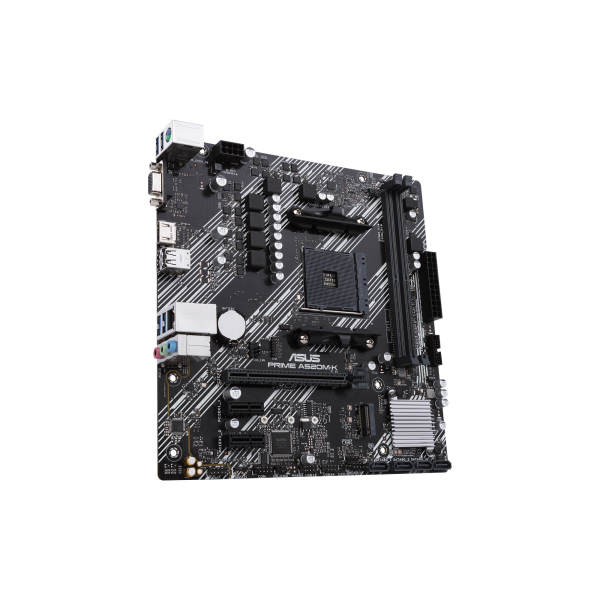 Pb Asus Prime A520m-k Skt Am4 M-atx 2ddr4 3200mhz Hdmi/vga 3pcie M.2 Raid Languard 4usb3.2