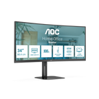 AOC V5 CU34V5C/BK 34 WQHD VA UltraWide Curvo 100 Hz FreeSync Negro
