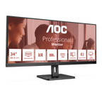 AOC U34E2M 34 WLED WQHD 100 Hz VA UltraWide Negro