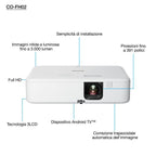 Proyector Epson Co - Fh02 3lcd - 3000 Lumens - Full Hd - Hdmi - Usb - Android Tv - Proyector Portatil