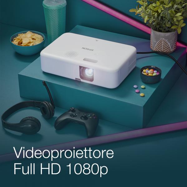 Proyector Epson Co - Fh02 3lcd - 3000 Lumens - Full Hd - Hdmi - Usb - Android Tv - Proyector Portatil