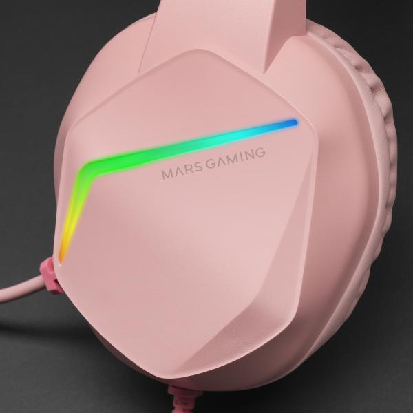 Auriculares Mars Gaming Mh122 Rosa