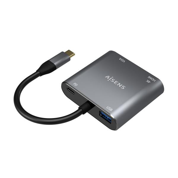 Conversor Aisens A109-0626/ Hdmi Hembra Vga Hembra Usb Tipo-