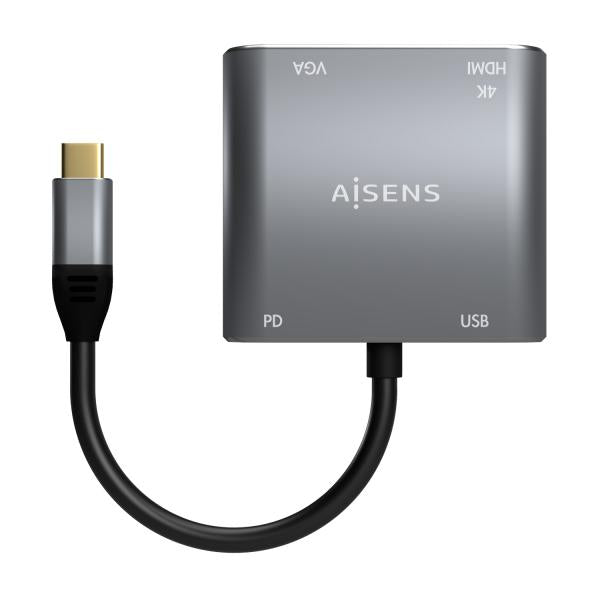 Conversor Aisens A109-0626/ Hdmi Hembra Vga Hembra Usb Tipo-