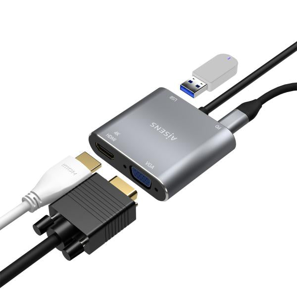 Conversor Aisens A109-0626/ Hdmi Hembra Vga Hembra Usb Tipo-