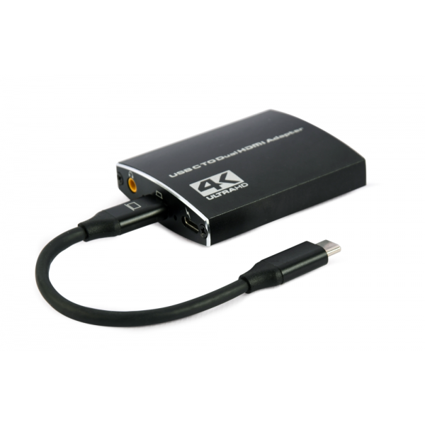 Adaptador Usb-C A Doble Hdmi 4K 60Hz Negro Main Image