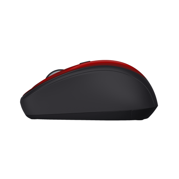 MOUSE TRUST WIRELESS YVI+ ECO ROJO 1600DPI AJUSTABLE 4 BOTONES
