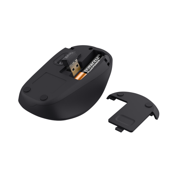 MOUSE TRUST WIRELESS YVI+ ECO ROJO 1600DPI AJUSTABLE 4 BOTONES