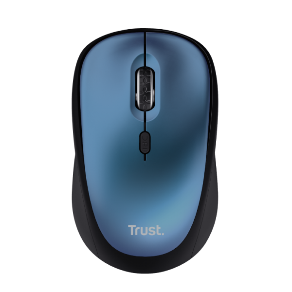 MOUSE TRUST WIRELESS YVI+ ECO AZUL 1600DPI AJUSTABLE 4 BOTONES