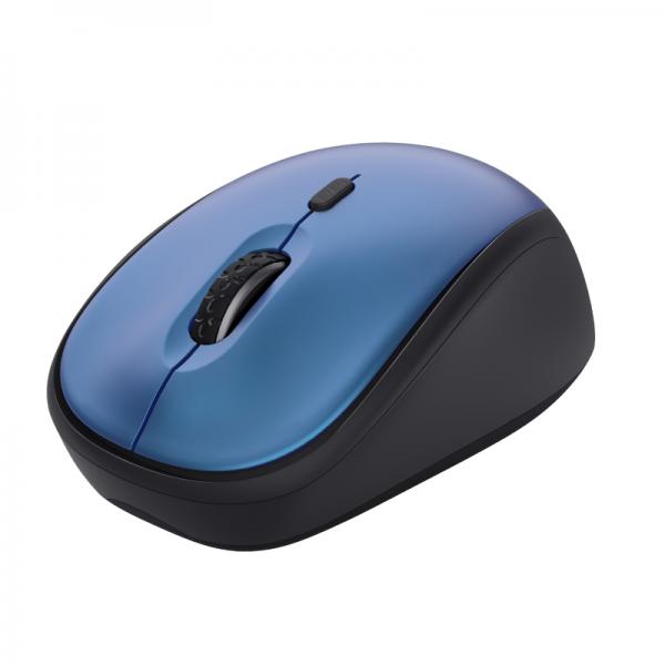 MOUSE TRUST WIRELESS YVI+ ECO AZUL 1600DPI AJUSTABLE 4 BOTONES Hover Image