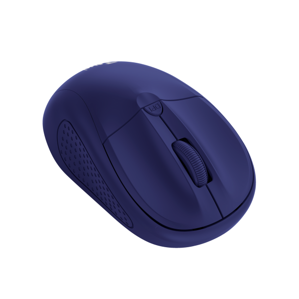 Mouse Trust Wireless Primo 4 Botones Y Rueda Desplazamiento 1000-1600dpi Color Azul 24796