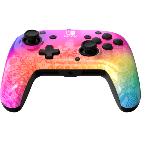 Mando Pdp Rematch Wired Controller Super Mario Star Spectrum ( Switch 2 / Lite / Oled ) Main Image