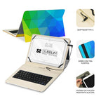 Funda Con Teclado Subblim Keytab Usb 11" Triángulos Usb Para