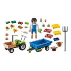 Playmobil Tractor Con Remolque