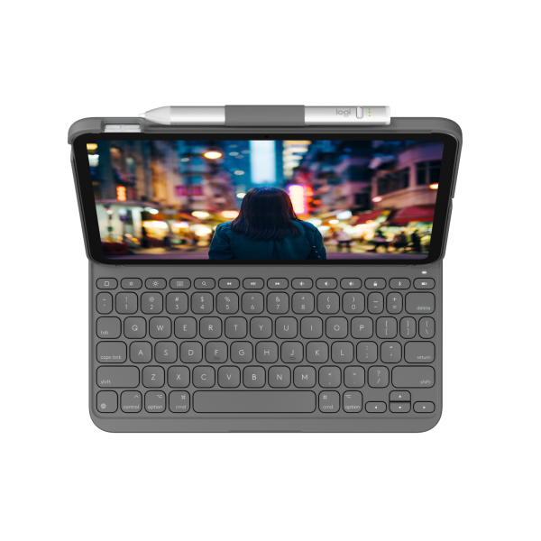 Funda Logitech Slim Folio Con Teclado Para Ipad