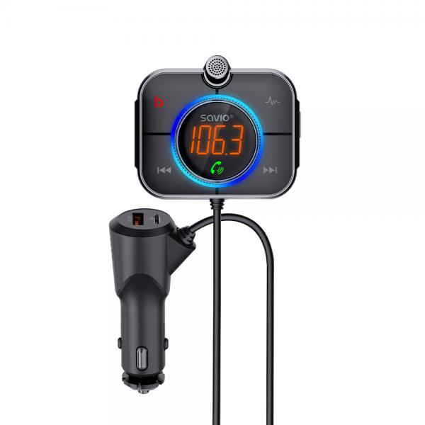Transmisor Fm Bluetooth 5.0 Coche Savio Tr-14 Main Image
