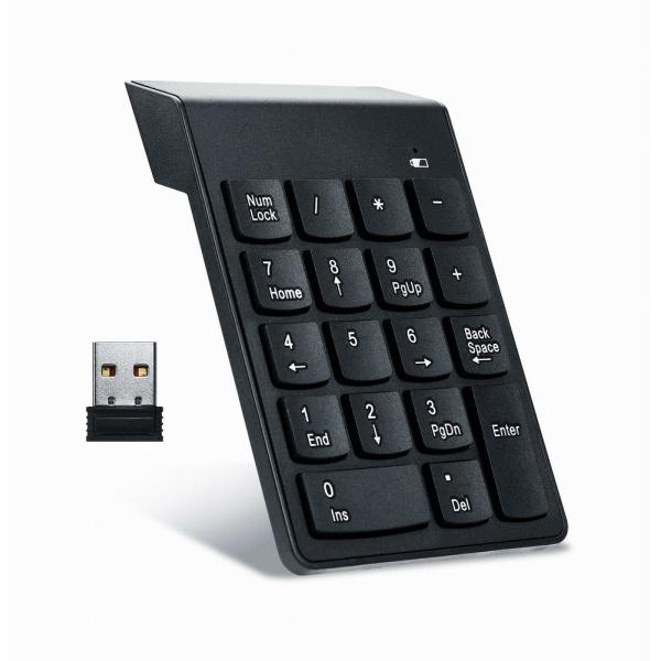 Teclado numerico inalámbrico KPD-W-02 / Negro / Gembird Main Image
