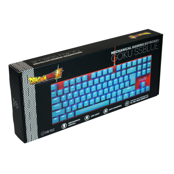 Teclado Gaming con Cable Mecanico BLADE GOKU - TKL Compacto  Led RGB  Dragon Ball Super