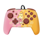 Mando Pdp Faceoff Deluxe Audio Wired Controller Animal Crossing: Isabelle ( Switch 2 )