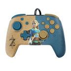 Mando Pdp Faceoff Deluxe Audio Wired Controller Zelda Breath ( Switch 2 / Oled )