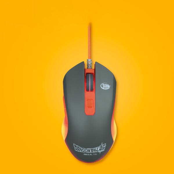 Pack Gaming con Cable BLADE Dragon Ball Super - Teclado  Raton  Alfombrilla  Retroiluminado  Naranja/Gris