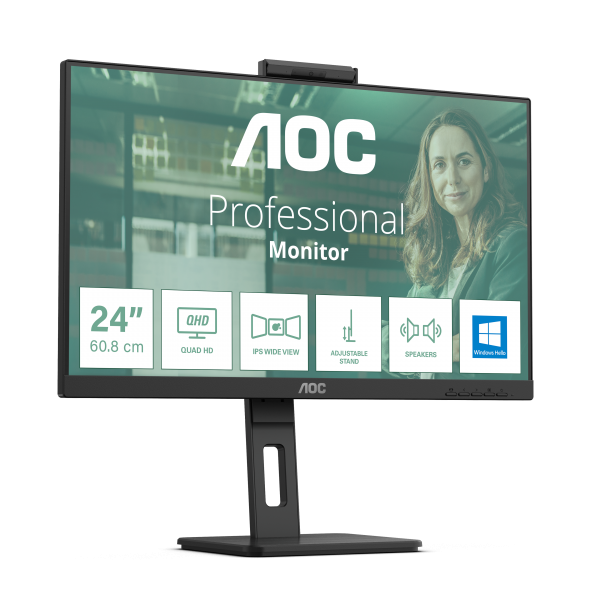 AOC 24P3CW 23.8 FullHD IPS Webcam Negro