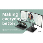 AOC CU34P3CV 34 WQHD VA UltraWide Curvo 100 Hz Negro