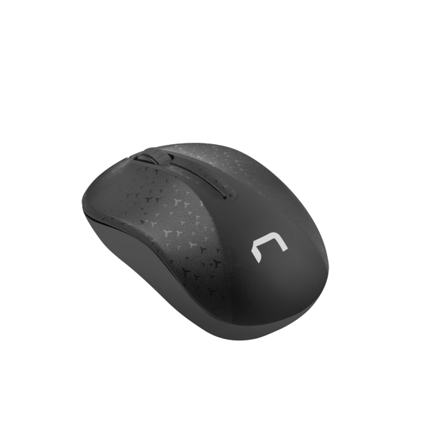 Raton Inalambrico Natec Toucan Negro / 1600 Dpi / Mano derecha NMY-2037