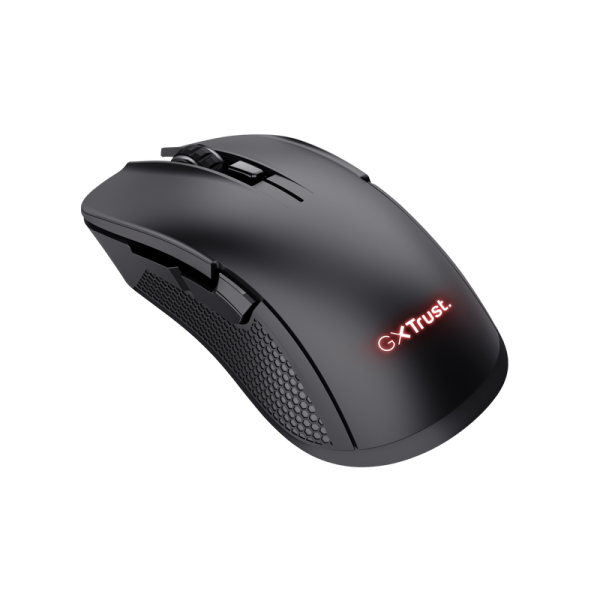 MOUSE TRUST GAMING WIRELESS RGB GXT 923W YBAR RGB 7200DPI 6 BOTONES RECARGABLE 50H COLOR NEGRO 24888