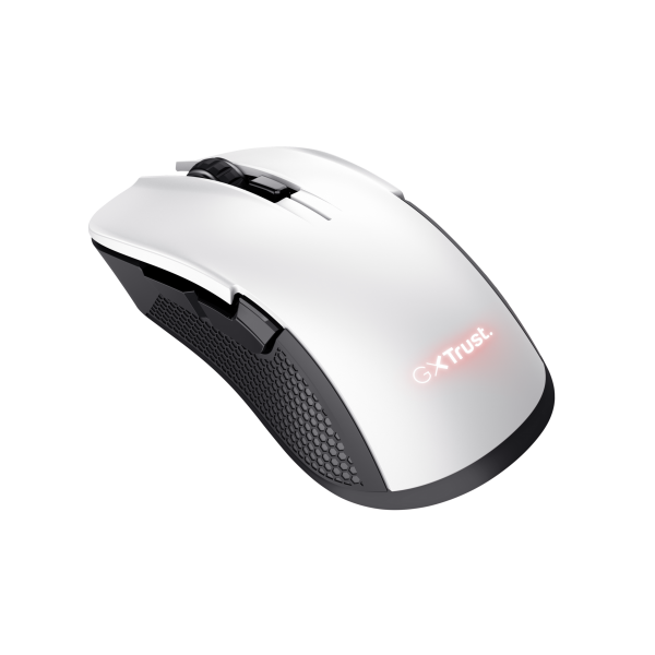 Mouse Trust Gaming Wireless Rgb Gxt 923w Ybar Rgb 7200dpi 6 Botones Recargable 50h Color Blanco 2488