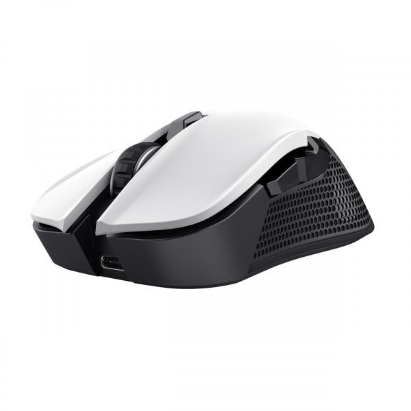 Mouse Trust Gaming Wireless Rgb Gxt 923w Ybar Rgb 7200dpi 6 Botones Recargable 50h Color Blanco 2488
