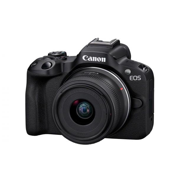 Canon Eos R50 Black + Objetivo Canon Rf-s 18-45mm Is Stm / Cámara Mirrorless