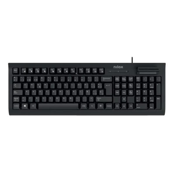 Teclado Nilox Nxkire0001 Con Lector Dni Usb Espaol