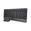 Teclado Y Mouse Trust Wireless Trezo Con Teclas Silenciosas Y Fabricado Con Material Reciclado