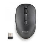 Mouse Ngs Wireless Evo Rust Black Recargable Con Teclas Silenciosas Negro