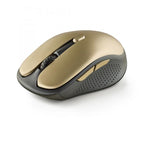 Ratón Inalámbrico Ergonomico NGS Wireless Evorustgold - USB  1600DPI  Silencioso  Oro