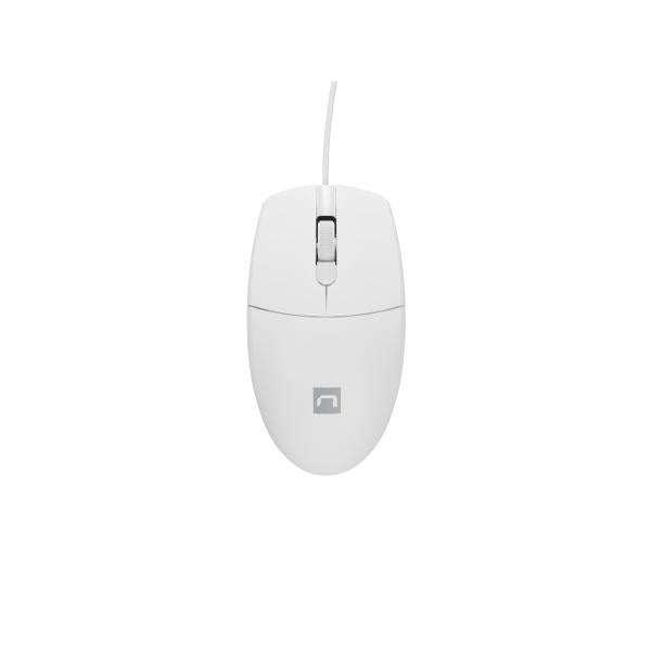 Raton USB Natec Ruff 2 Blanco / 1000 Dpi / Ambidiestro NMY-1988