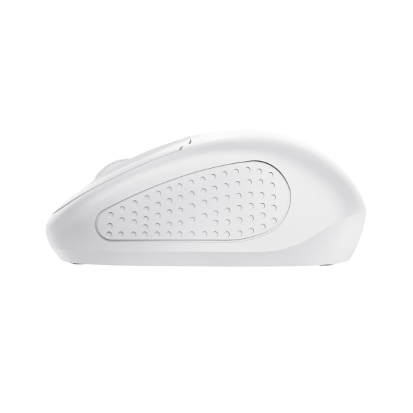 Mouse Trust Wireless Primo 4 Botones Y Rueda Desplazamiento 1000-1600dpi Color Blanco 24795