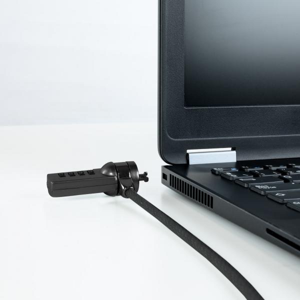 Cable De Seguridad Portatiles/monitores/televisiones Tooq Tqclk0015-g Con Combinación 4 Digitos 1.5 Main Image