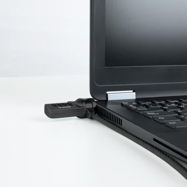 Cable De Seguridad Portatiles/monitores/televisiones Tooq Tqclk0015-g Con Combinación 4 Digitos 1.5